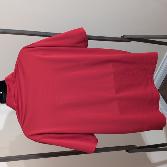 Nike Golf| Red Travistock Cup Athletic Dry Fit Short Sleeved Polo - Picture 3 of 12